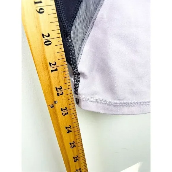 Athleta Powervita Elevation 7/8 Leggings Spring Night Purple Grey Size S - Picture 4 of 13